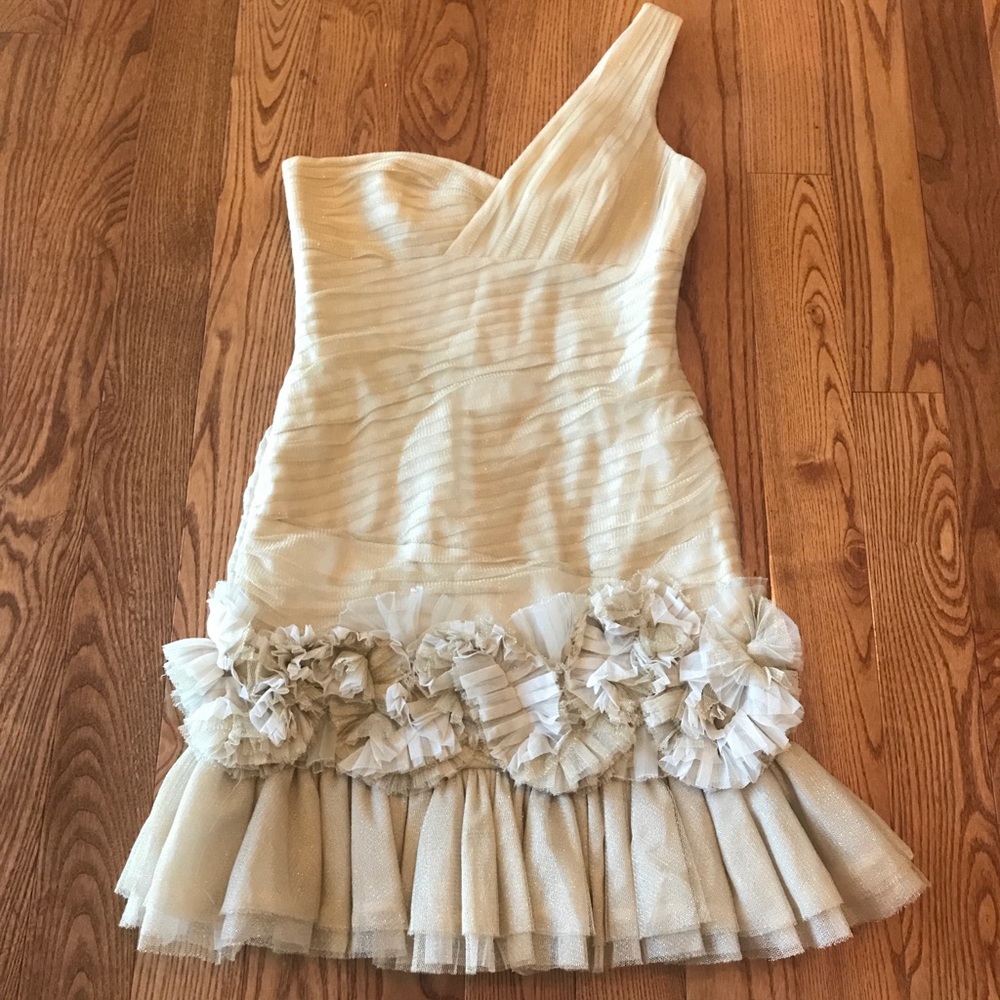 Champagne BCBG Cocktail Dress - Picture 1 of 2